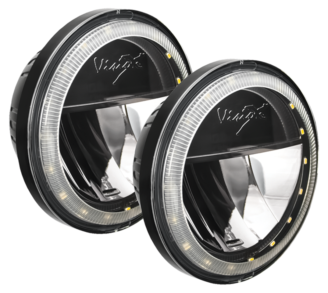 Vision X 4.5" Round Blk Halo Passinglamp Headlight Insert Vision X Default Title
