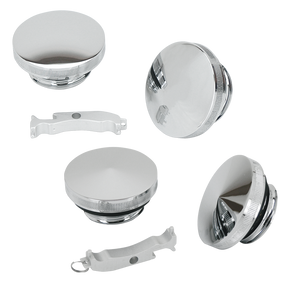 Gzp Chr Pointed Gascap & Paint Saver Set Gas Cap Zodiac