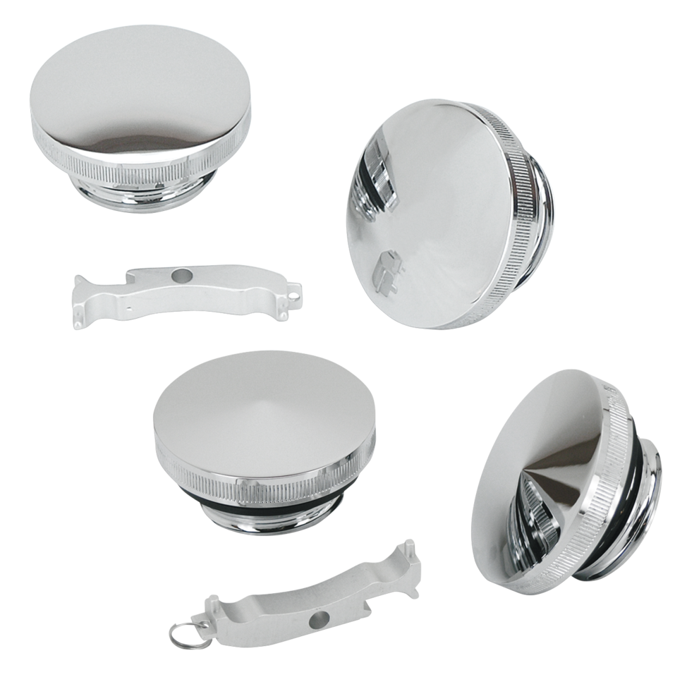 Gzp Chr Pointed Gascap & Paint Saver Set Gas Cap Zodiac
