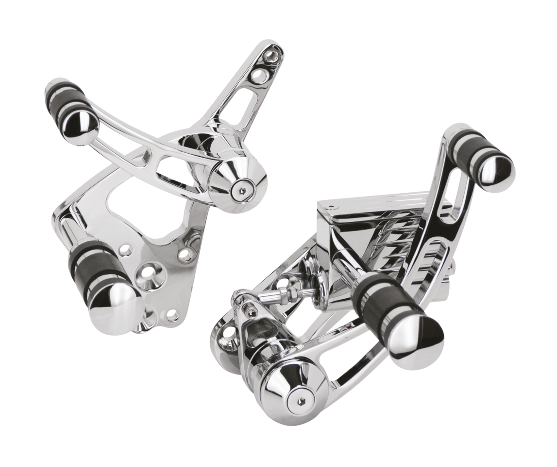 Gzp Billet Frwrd Cntrls+3" Fl/Fx/Fxst Ch Forward Control Kit Zodiac