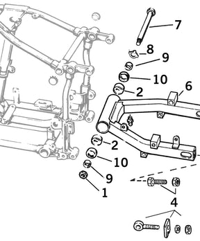 Round Swingarm Bt58 72 (73 84) Swingarm & Wide Tire Kit V Twin Mfg