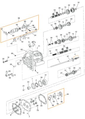 Gzp Oil Seal Main Shaft 5 Speed Bt80 84 Transmission Parts 5 Speed Big Twin Zodiac