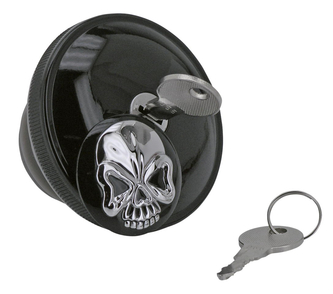 Gzp Blk Skull Lock Gas Cap 97 E18 Vented Locking Gas Cap Zodiac