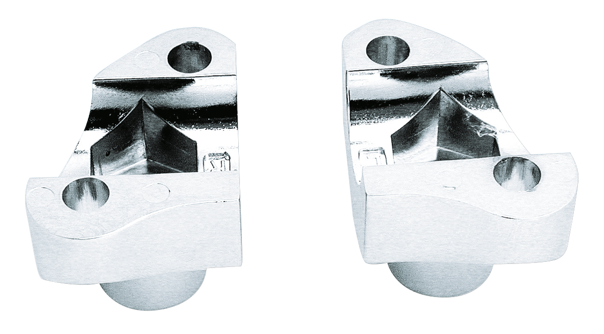 Gzp "Shorty" H.Bar Risers Chrome F Ll77 8 Riser Zodiac