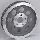 Belt Sprocket 1.5"X65 T Bt80 99 Slvr Sprocket & Pulley V Twin Mfg Default Title