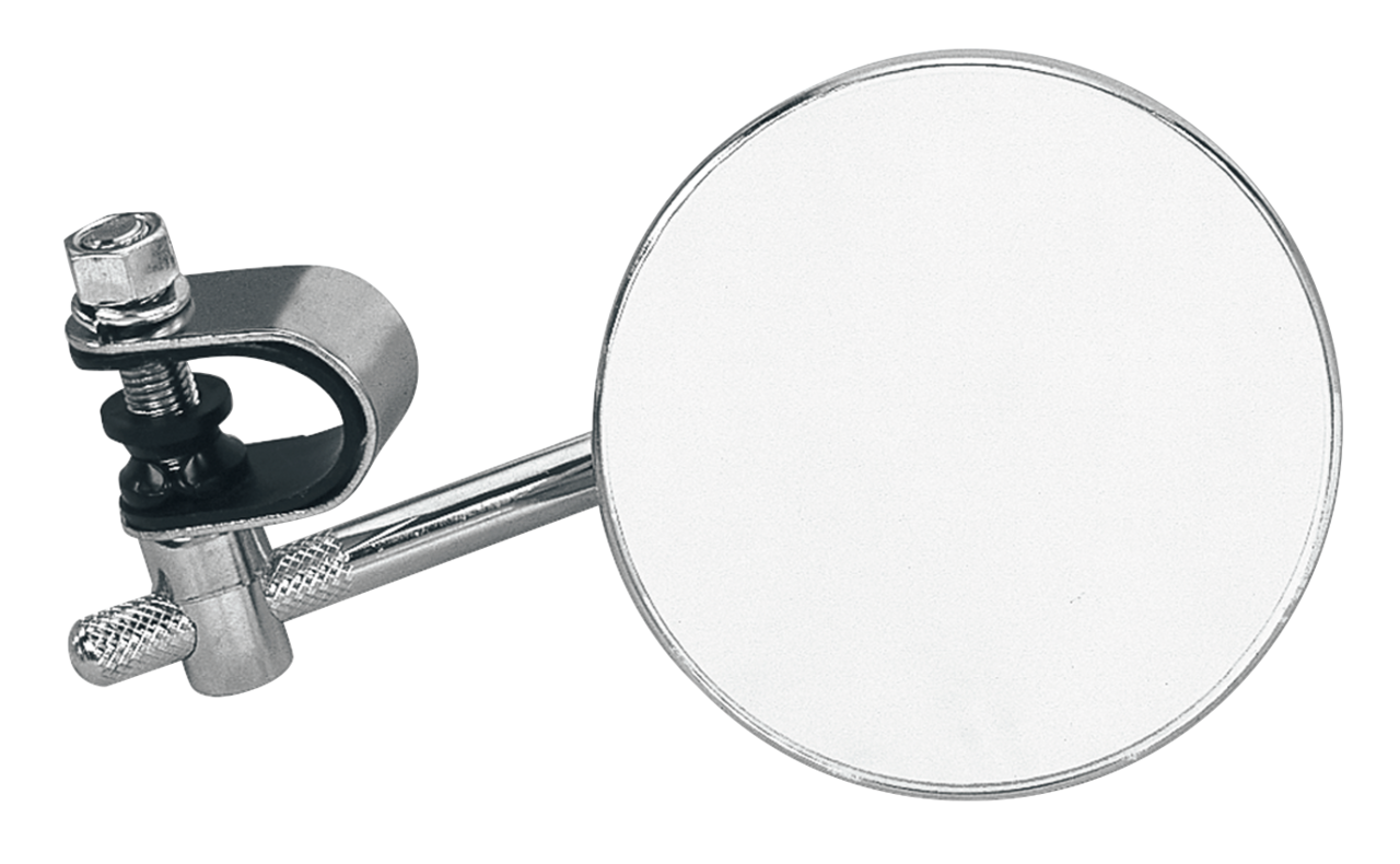 Gzp Mirror Universal 4" With 4" Stem Chr Mirror & Component Zodiac