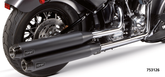 2 Bros Fls/Flstn14 16 Blk Dual S/O Delux Slip-On & Muffler Two Brothers Racing Default Title
