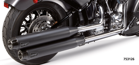 2 Bros Fls/Flstn14 16 Blk Dual S/O Delux Slip-On & Muffler Two Brothers Racing Default Title