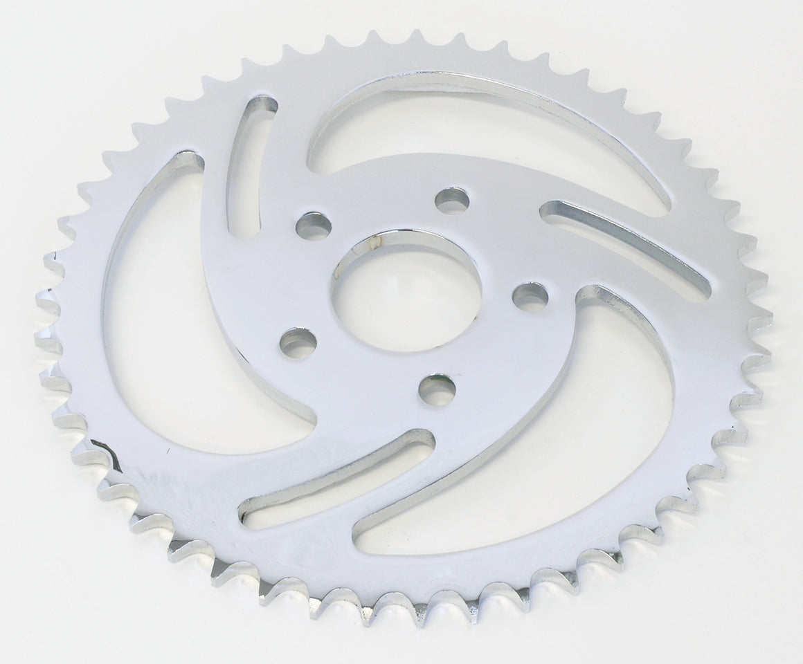 Gzp Chrome Swirled Sprocket 47 T Xl82 85 Rear Wheel Sprocket Zodiac