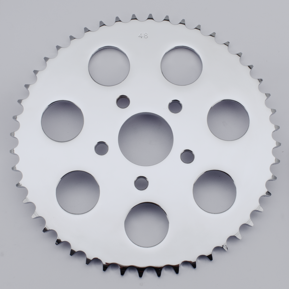 Gzp Rear Sprocket Chrome 48 T. Xl86 99 Rear Wheel Sprocket Zodiac Default Title