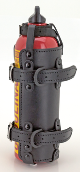 Black Holder With Aluminum Fuel Bottle Bottle & Canister Holder Texas Leather Default Title