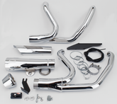 Mcj 2 1 Shorty Flh/T21 Up Chrome 2-1 Full Exhaust System Mcj Default Title
