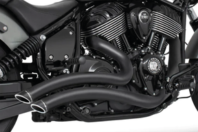 Chief 22 Up Sharp Curve Blk/Slsh/Sclptd 2-2 Full Exhaust System Freedom Performance Exhaust
