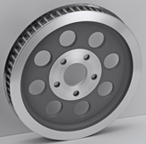 Gzp Rr Pulley Silver Xl91 99 61 T 1.125" Sprocket & Pulley Zodiac Default Title