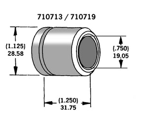 Axle Spacer Zinc Plated #40915 94