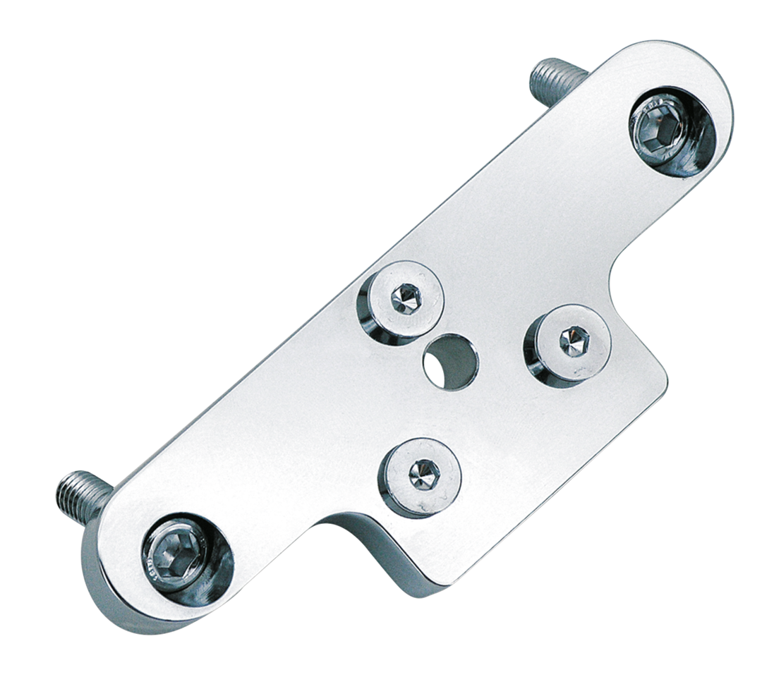 Gzp Chrome 3 Hole License Plate Mount Bl Center Mount License Plate Bracket Zodiac Default Title