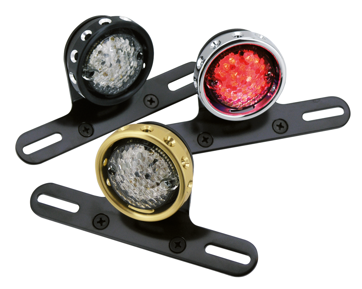 Gzp Chrome R1 Led Taillight W/License Br Custom Taillights Zodiac Default Title
