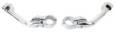 Adj. Peg Mounts Angled 5" Long Chrome Highway Peg & Mount V-Twin Manufacturing Default Title