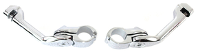 Adj. Peg Mounts Angled 5" Long Chrome Highway Peg & Mount V-Twin Manufacturing Default Title