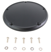 Domed Derby Cover Matt Black St18 Up Derby Cover V Twin Mfg Default Title
