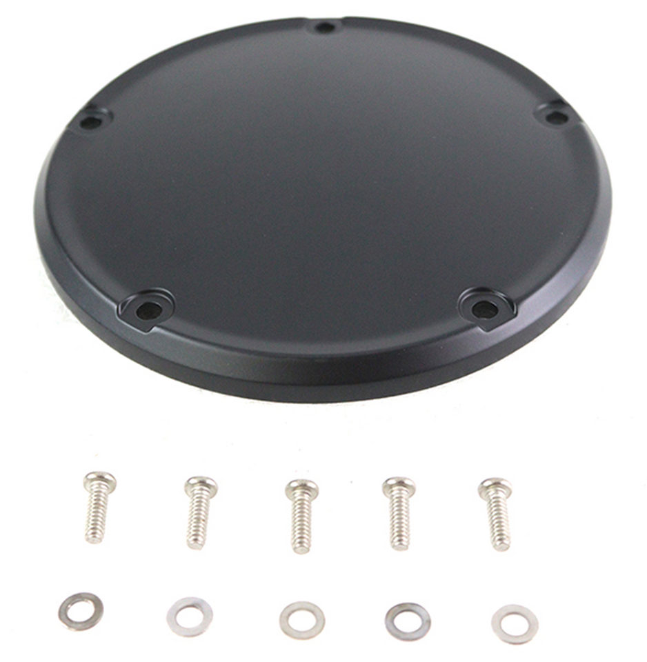 Domed Derby Cover Matt Black St18 Up Derby Cover V Twin Mfg Default Title