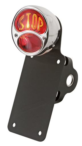 Nsc 28 Taillight W/Vertical Lic.Mount Custom Taillights No School Choppers