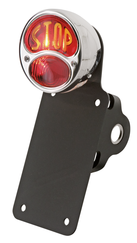 Nsc 28 Taillight W/Vertical Lic.Mount Custom Taillights No School Choppers