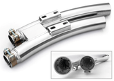 Freedom Quiet Baffle Set Sharp Curved Exhaust Baffle Freedom Performance Exhaust Default Title