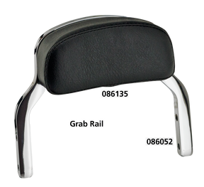 Gzp Black Mini Backrest Pad Kit Backrest & Sissy Bar Pad Zodiac Default Title