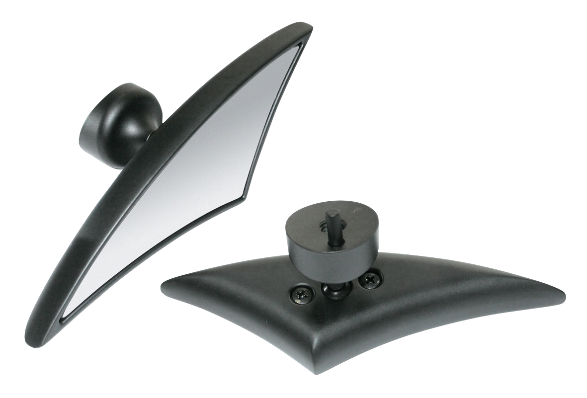 Gzp Blk Fusion Spear Fairing Mount Mirro Fairing Mounted Mirrors Zodiac Default Title
