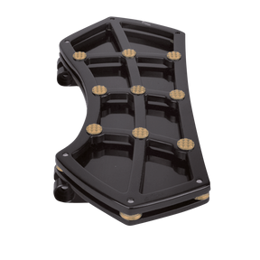 Diamond Fr Flrbrd Blk W/ Gems Brass Rider Floorboard Vity's Design Default Title