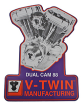 Twin Cam Engine Plaque Catalog, Promo, Signs & Flags V Twin Mfg Default Title