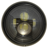 Headlight 7" Black/Smoked Lens Light Units Corner Value Parts Default Title