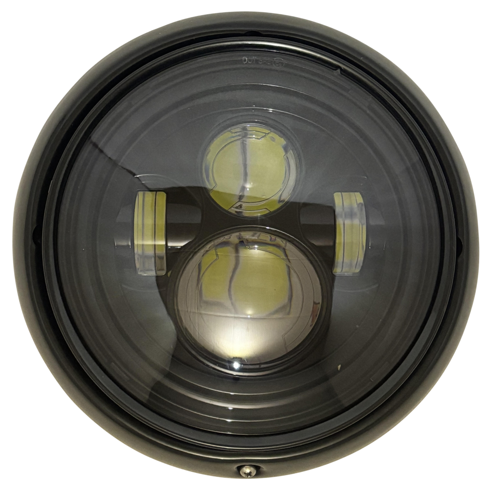 Headlight 7" Black/Smoked Lens Light Units Corner Value Parts Default Title