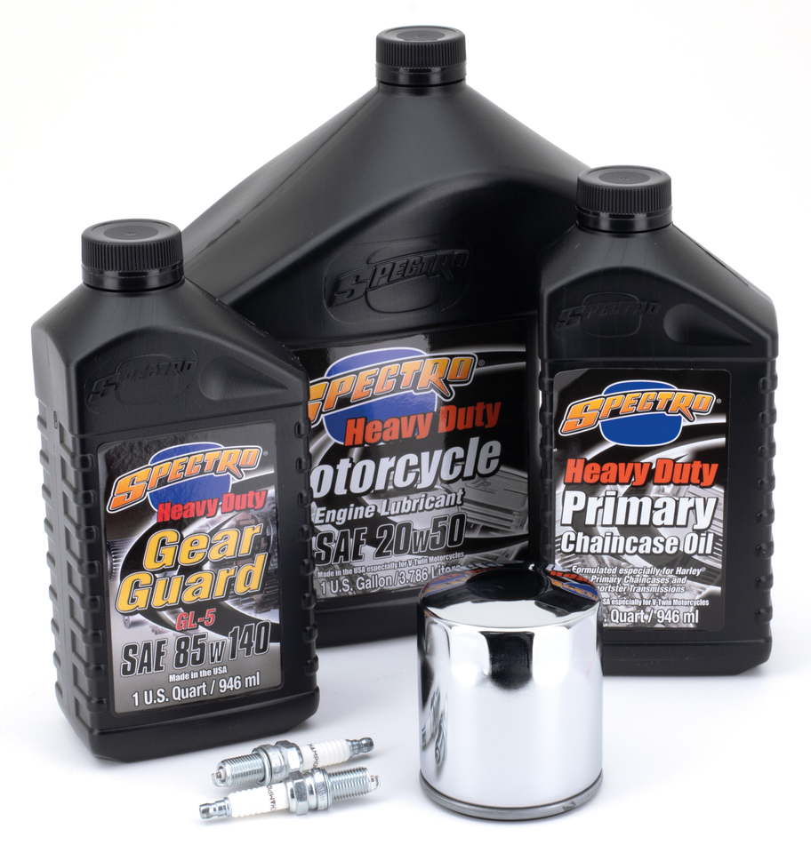 Twin Cam Total Service Kit Chrome Oil Change and Service Kit Spectro Oils Of America Default Title