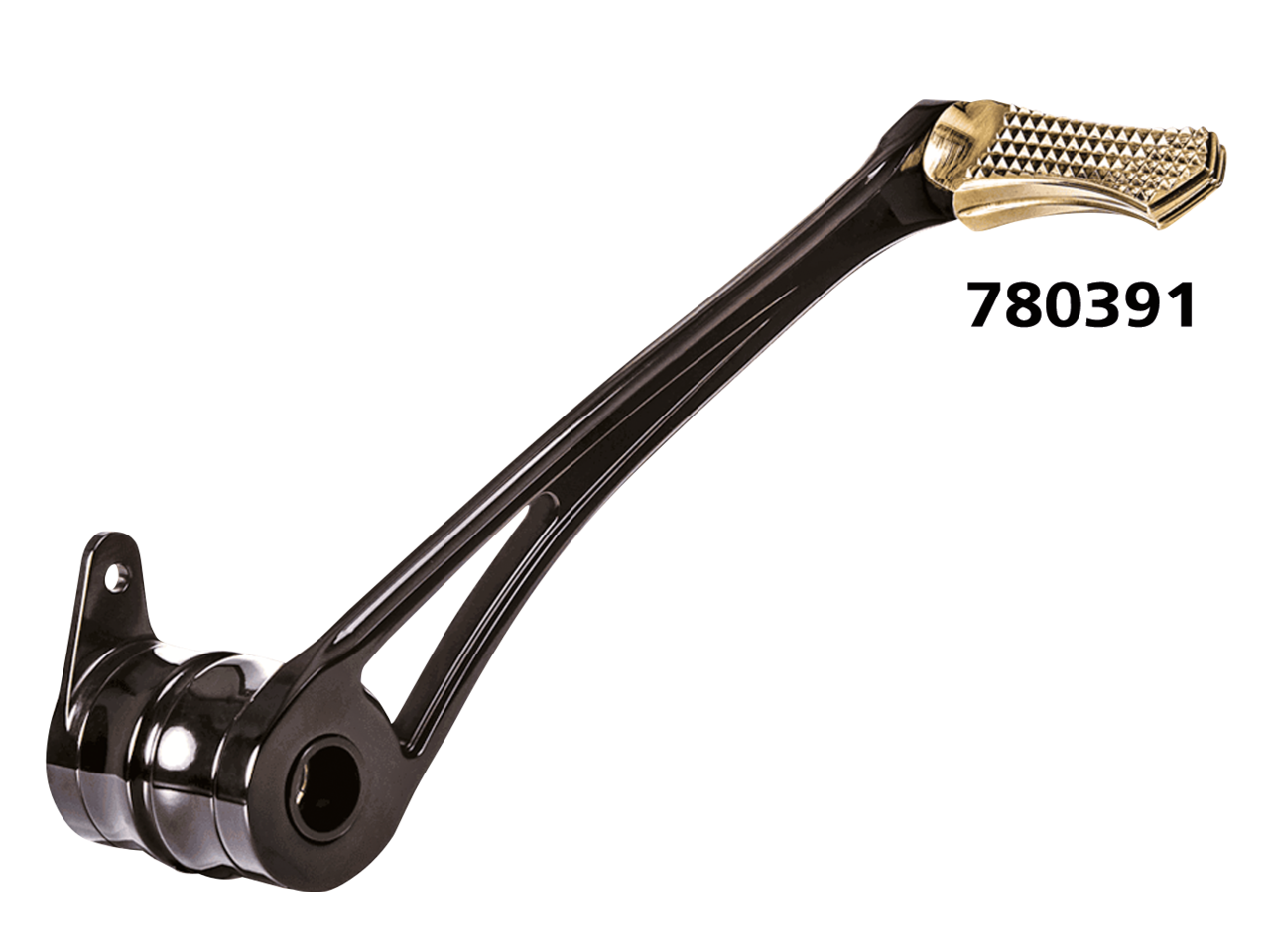 Dmnd Brake Arm Blk+Brass Peg Flh/T14 Up Brake Pedal Vity's Design Default Title