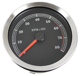 4" Tachometer Black Tachometer V Twin Mfg Default Title