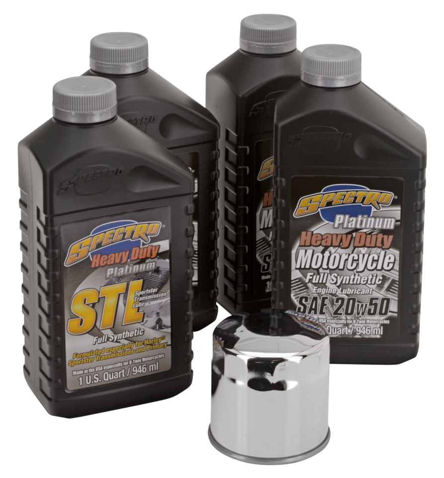 Evo Xl Platinum Oil Service Kit Chrome Oil Change and Service Kit Spectro Oils Of America Default Title