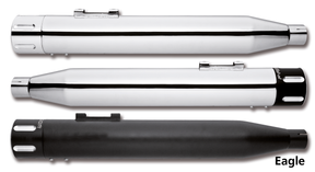 Eagle S/Ons All Chrome Flh/T95 16 Slip-On & Muffler Freedom Performance Exhaust