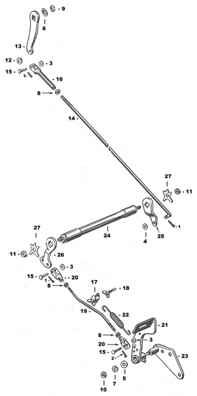 Mechanical Brake Kit Chrome Bt36 57 Brake Pedal V Twin Mfg