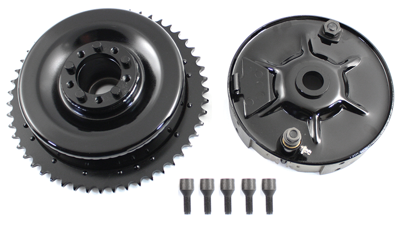 Rear Drum Brake Kit Blk El36 40 Bt36 57 Brake Drums & Parts V Twin Mfg Default Title