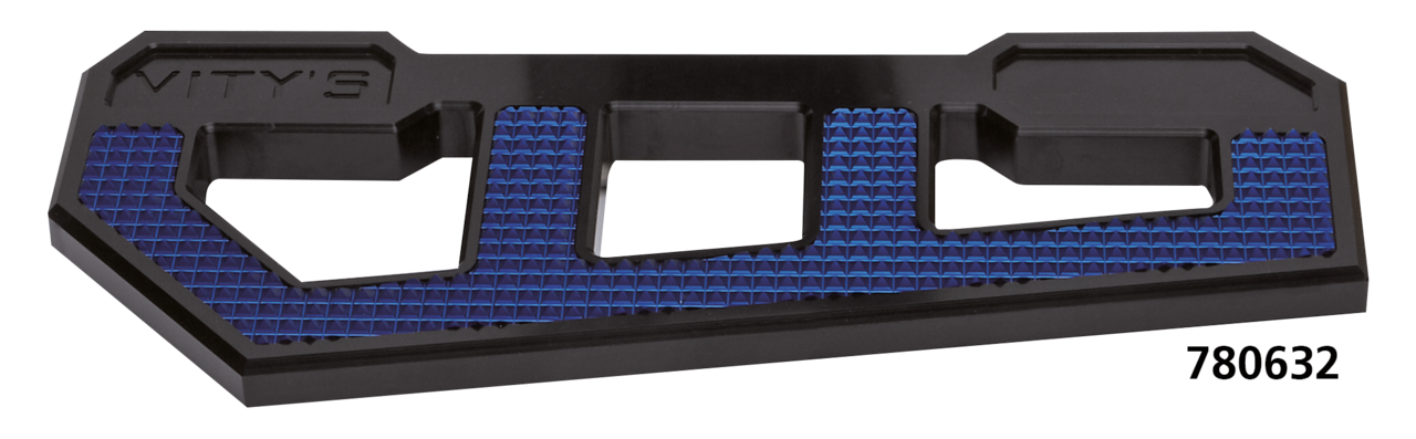 Racing Floorboards Black W/ Diamond Blue Floorboard Vity's Design Default Title