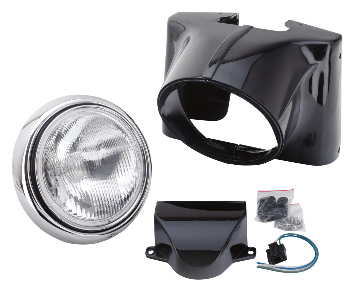 Black Nacelle Kit Flh60 84 Headlights V Twin Mfg Default Title