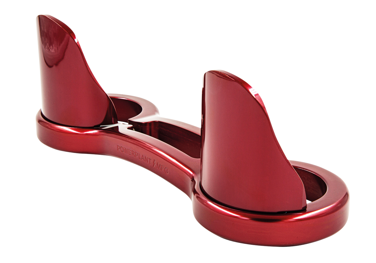 P16 49mm FORK BRACE W/ DUST GUARDS Red P16 Powerplant Motorcycle Co.
