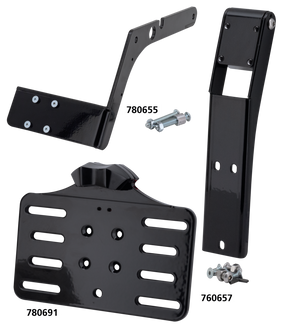 Blk Bracket Only Center Mount Xl04 Up License Plate Bracket Adapter & Part Vity's Design Default Title