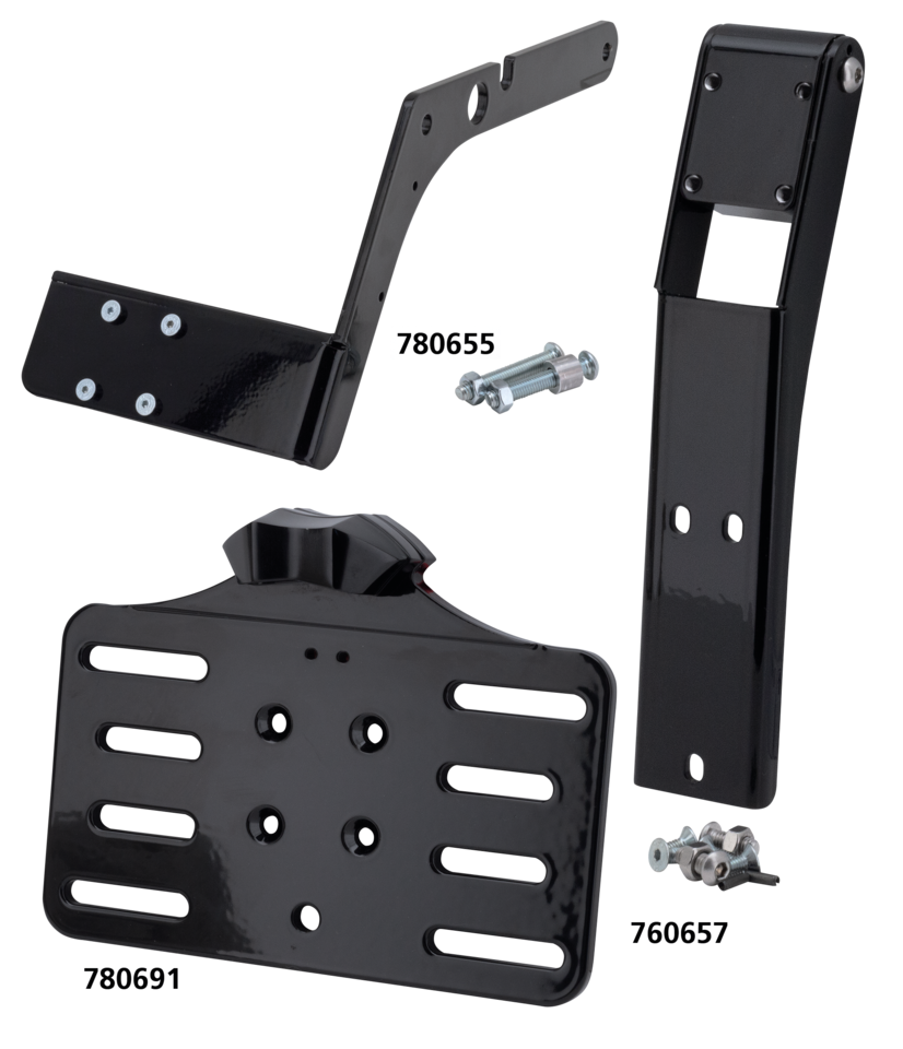 Blk Bracket Only Center Mount Xl04 Up License Plate Bracket Adapter & Part Vity's Design Default Title