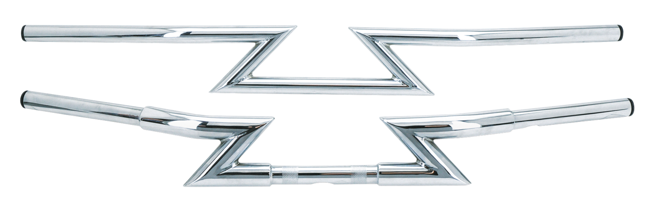 Gzp Chrome Z Bar 1" Chrome W/O Dimple One Inch Diameter Handlebars Zodiac