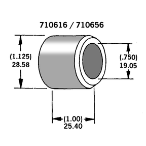 Axle Spacer Chrome Plated #43657 89