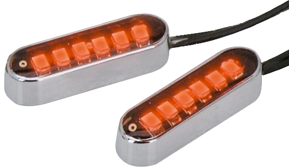 Cyron Convex 6 Led Chrome Amber Pair Accent Light & Light Strip Cyron Default Title