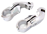 Adj. Peg Mounts Angled 2.5" Short Chrome Highway Peg & Mount V Twin Mfg Default Title